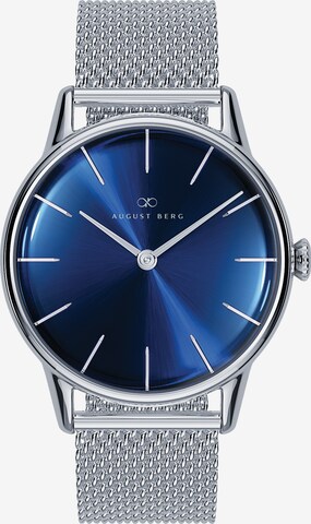 August Berg Analog Watch in Blue: front