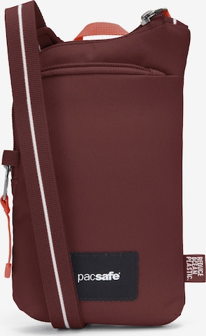 Sac à bandoulière Pacsafe en rouge : devant