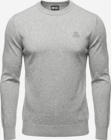 DIESEL Sweater 'K-FREEX-NEWPRINT' in Grey: front