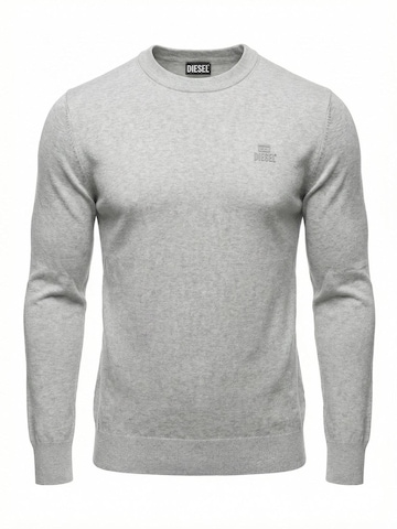 DIESEL Trui 'K-FREEX-NEWPRINT' in Grijs: voorkant
