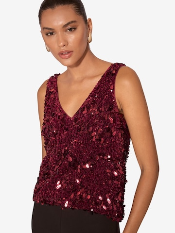 Lipsy Top in Red: front