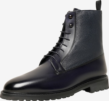 Henry Stevens Veterboots 'Winston PDB' in Blauw: voorkant