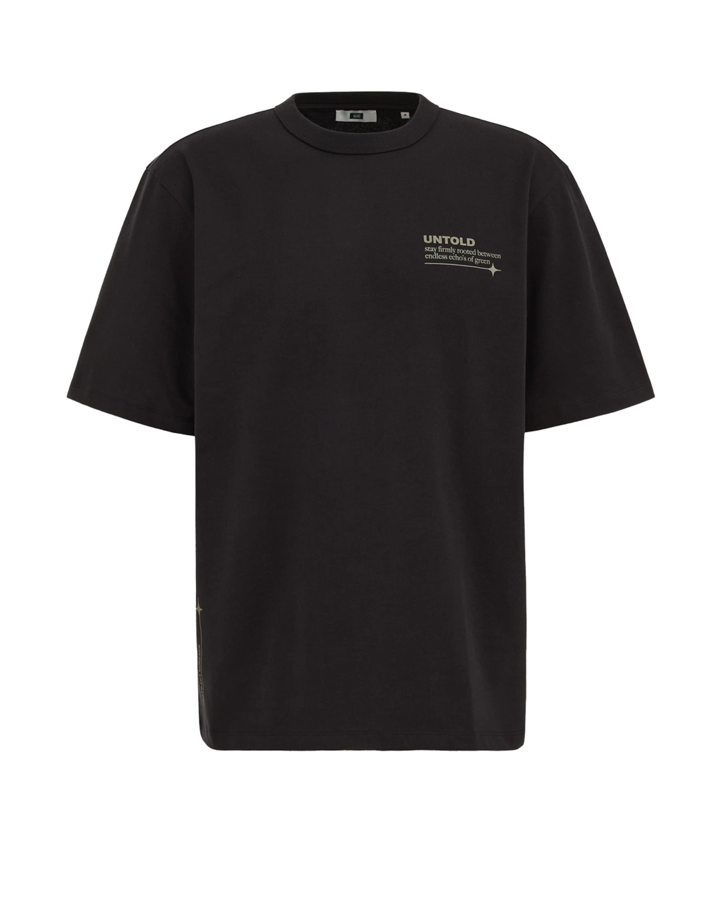 T-Shirt WE Fashion en noir : devant