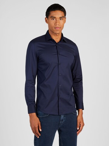 UNITED COLORS OF BENETTON Slim Fit Skjorte i blå: forside