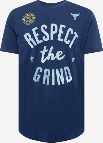 UNDER ARMOUR Performance Shirt 'Rock The Grind' in Blue: front