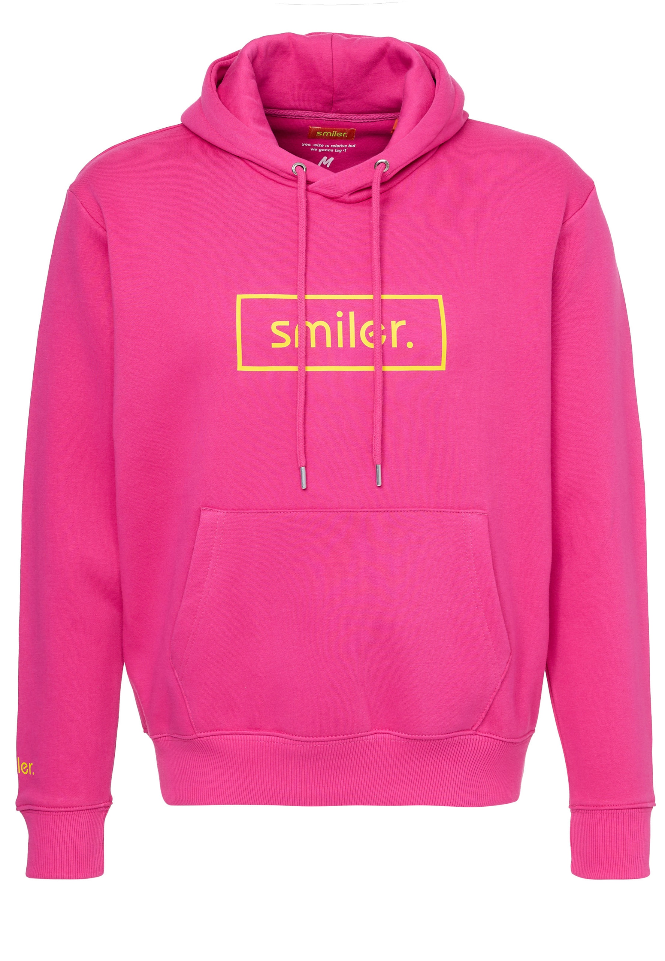 smiler. Sweatshirt in Pink: front