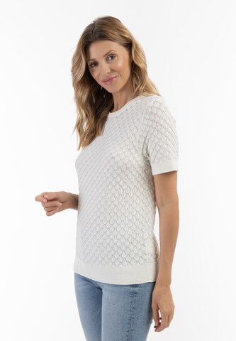 Pull-over Usha en blanc : devant