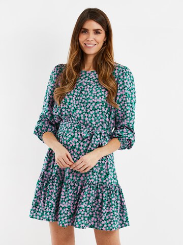Threadbare Dress 'Laces' in Green: front