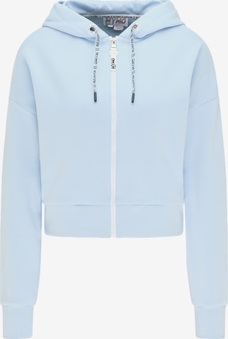 myMo ATHLSR Zip-Up Hoodie in Blue: front