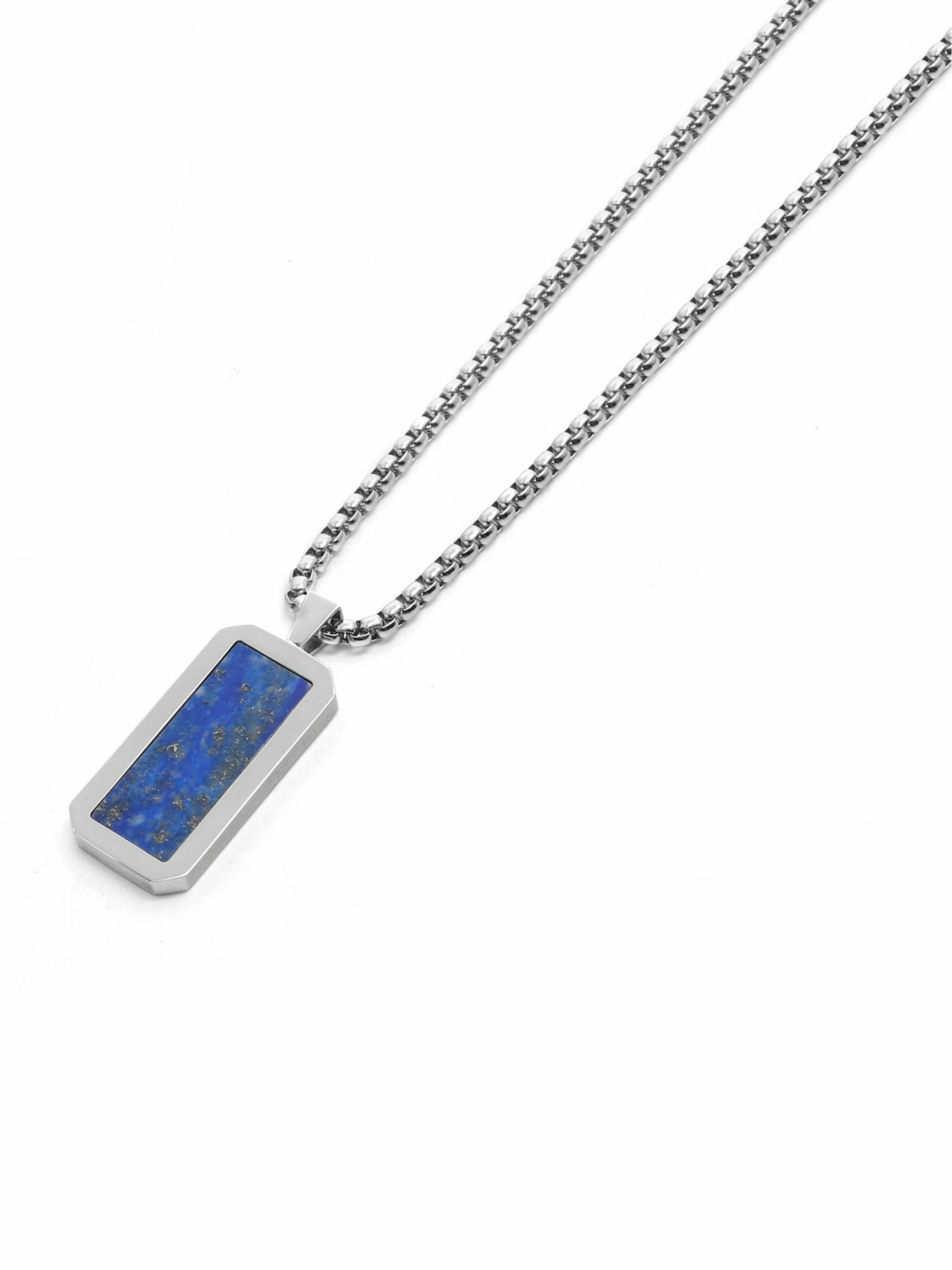 Chaîne 'Rectangle Pendant' GT Collection en bleu
