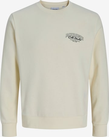JACK & JONES Sweatshirt 'JJMAKOTO' in White: front