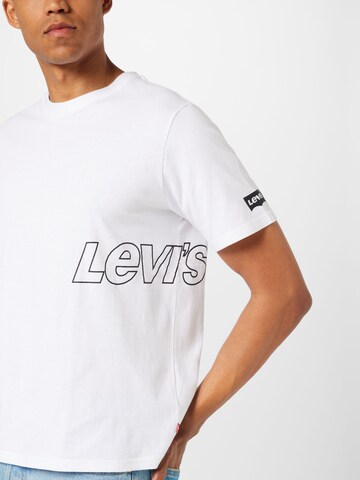 LEVI'S ® - Camisa 'Relaxed Fit Tee' em branco