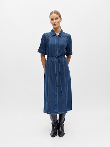 Abito camicia 'OBJFrame' di OBJECT in blu: frontale