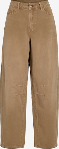 VILA Loosefit Jeans 'RAYA' in Bruin: voorkant