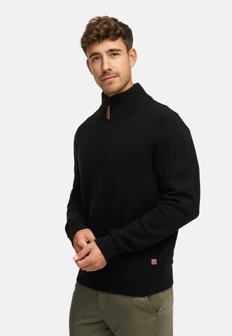 INDICODE JEANS Trui 'INTrax' in Zwart