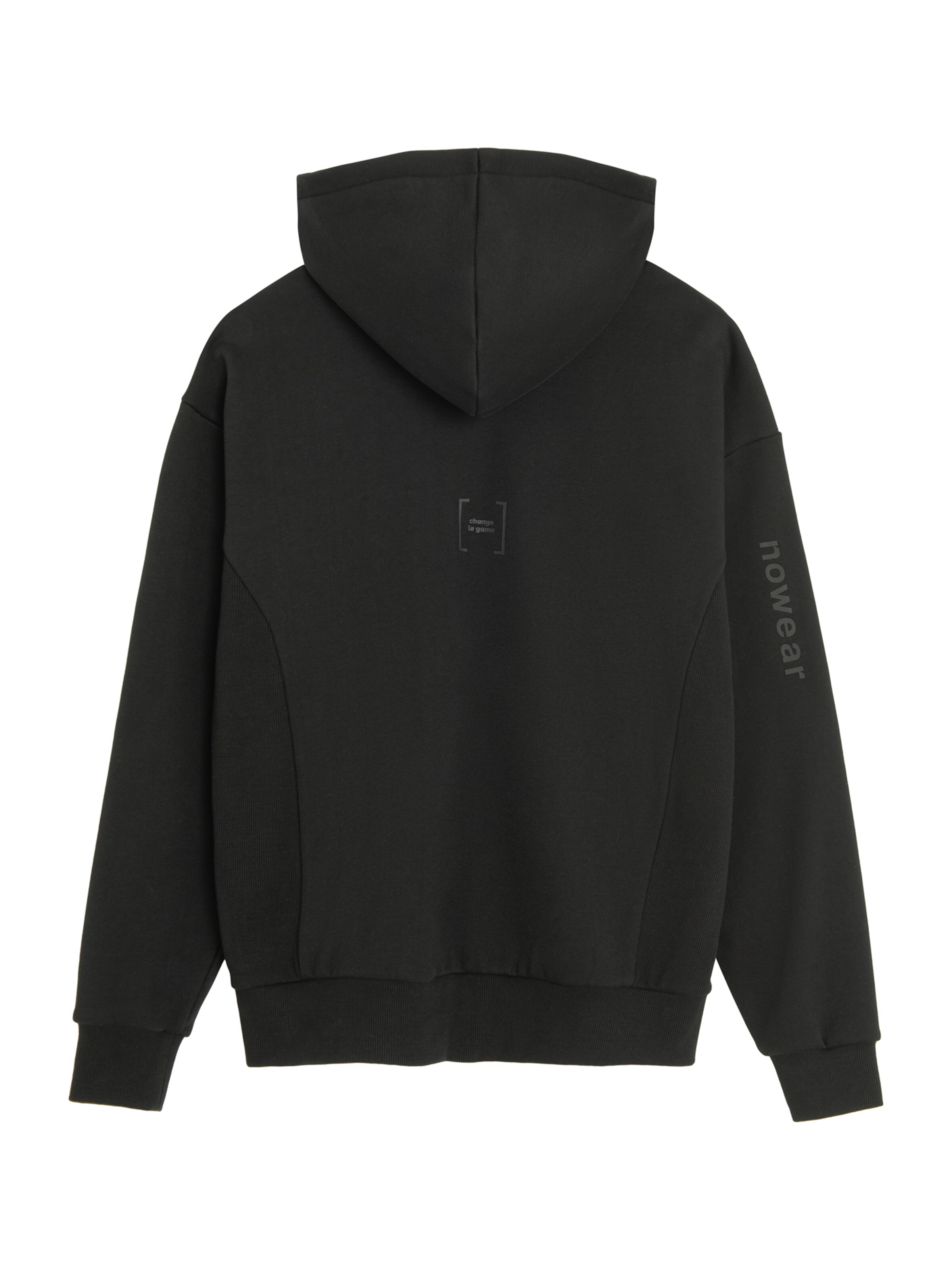 Giacca di felpa di NoWear in nero: dietro