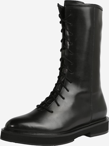 Karolina Kurkova Originals Lace-Up Ankle Boots 'Greta' in Black: front