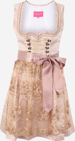 rozā Krüger Madl "Dirndl" stila kleita 'Rosalia': no priekšpuses