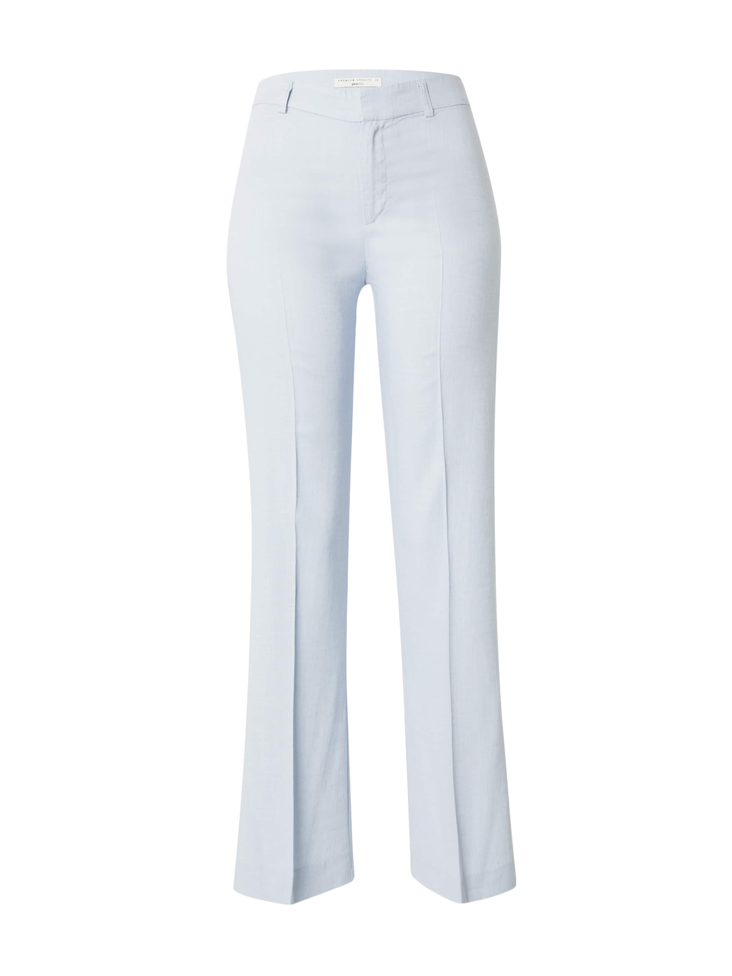 Bootcut Pantalon à plis Gina Tricot en bleu : devant