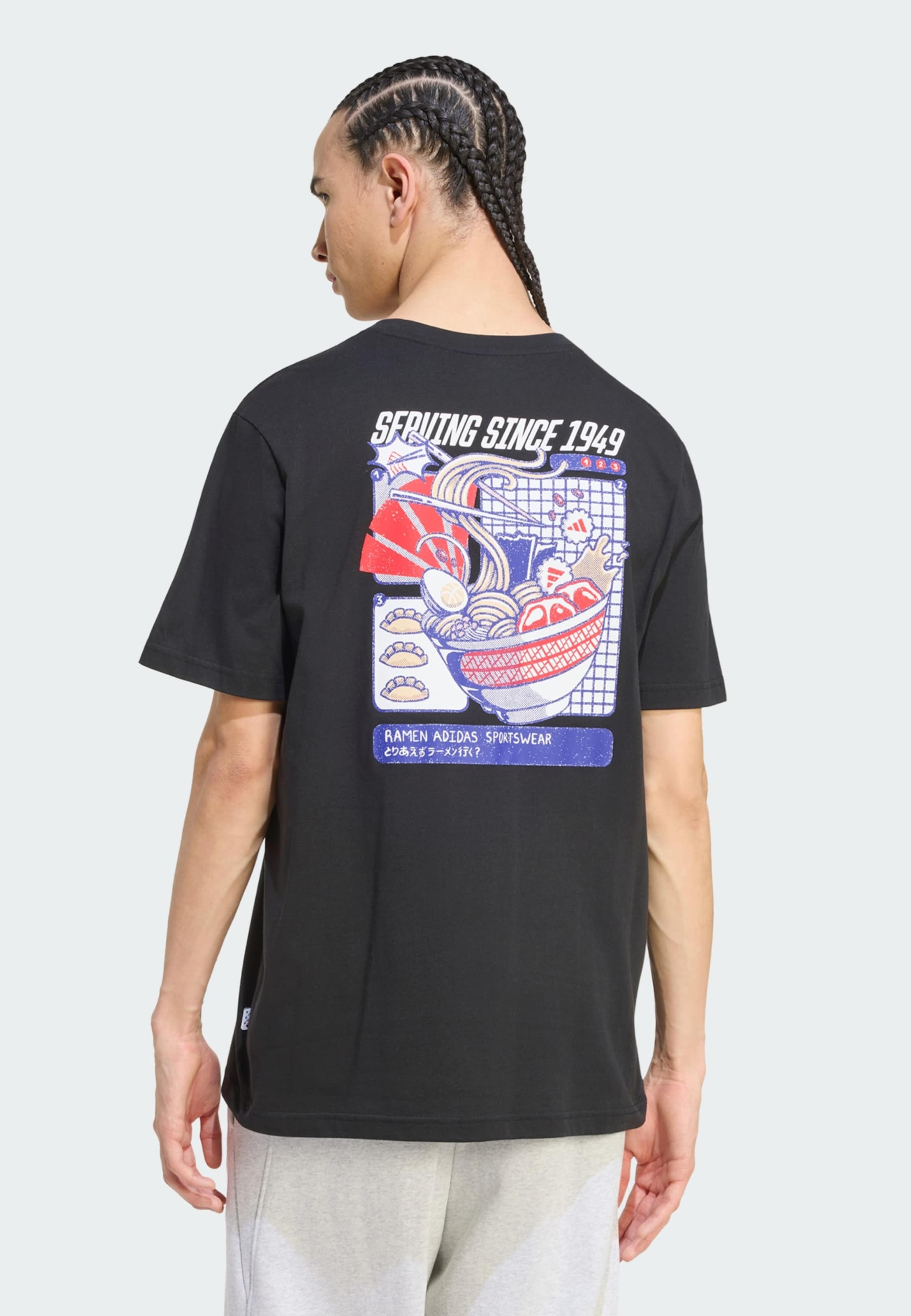 ADIDAS SPORTSWEAR Performance shirt 'Ramen' in Black