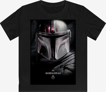 T-Shirt 'The Mandalorian Poster' F4NT4STIC en noir : devant