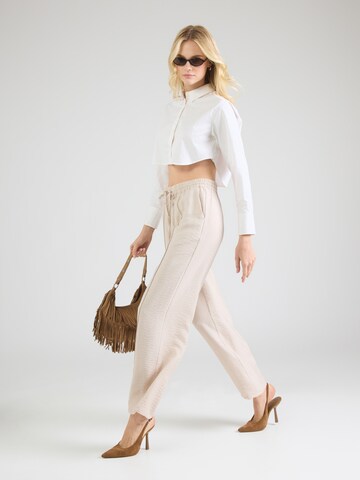 ABOUT YOU Широкий Штаны 'Doro' в Бежевый