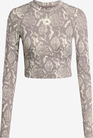 Maglia funzionale 'Training Longsleeve Crop' di ADIDAS BY STELLA MCCARTNEY in beige: frontale