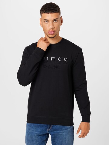 GUESS Sweatshirt in Black: front
