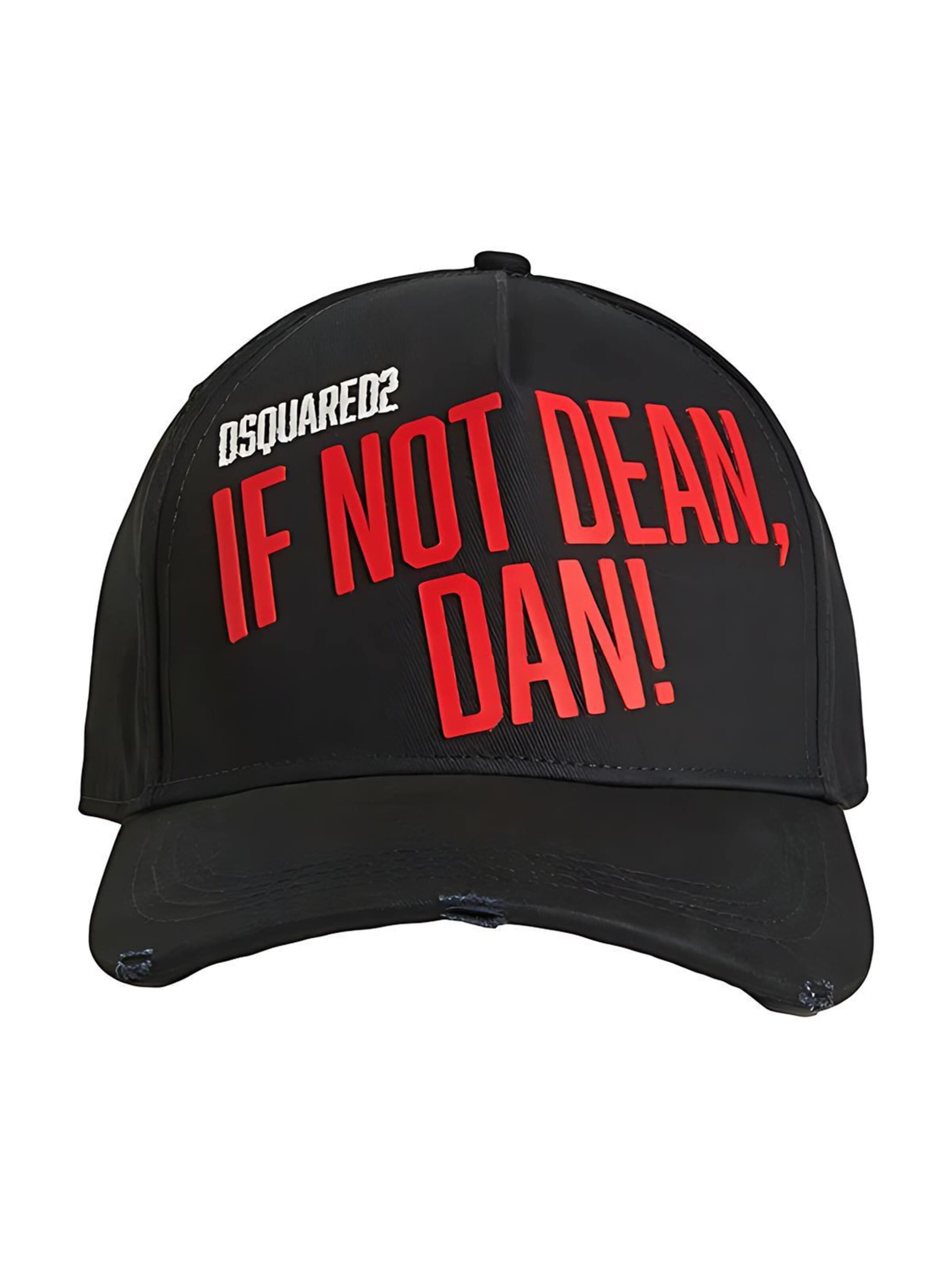 DSQUARED2 Cap 'If not Dean Dan!'‌‌‌‌‌ in Schwarz: Vorderseite