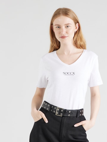 Soccx - Camiseta en blanco: frente