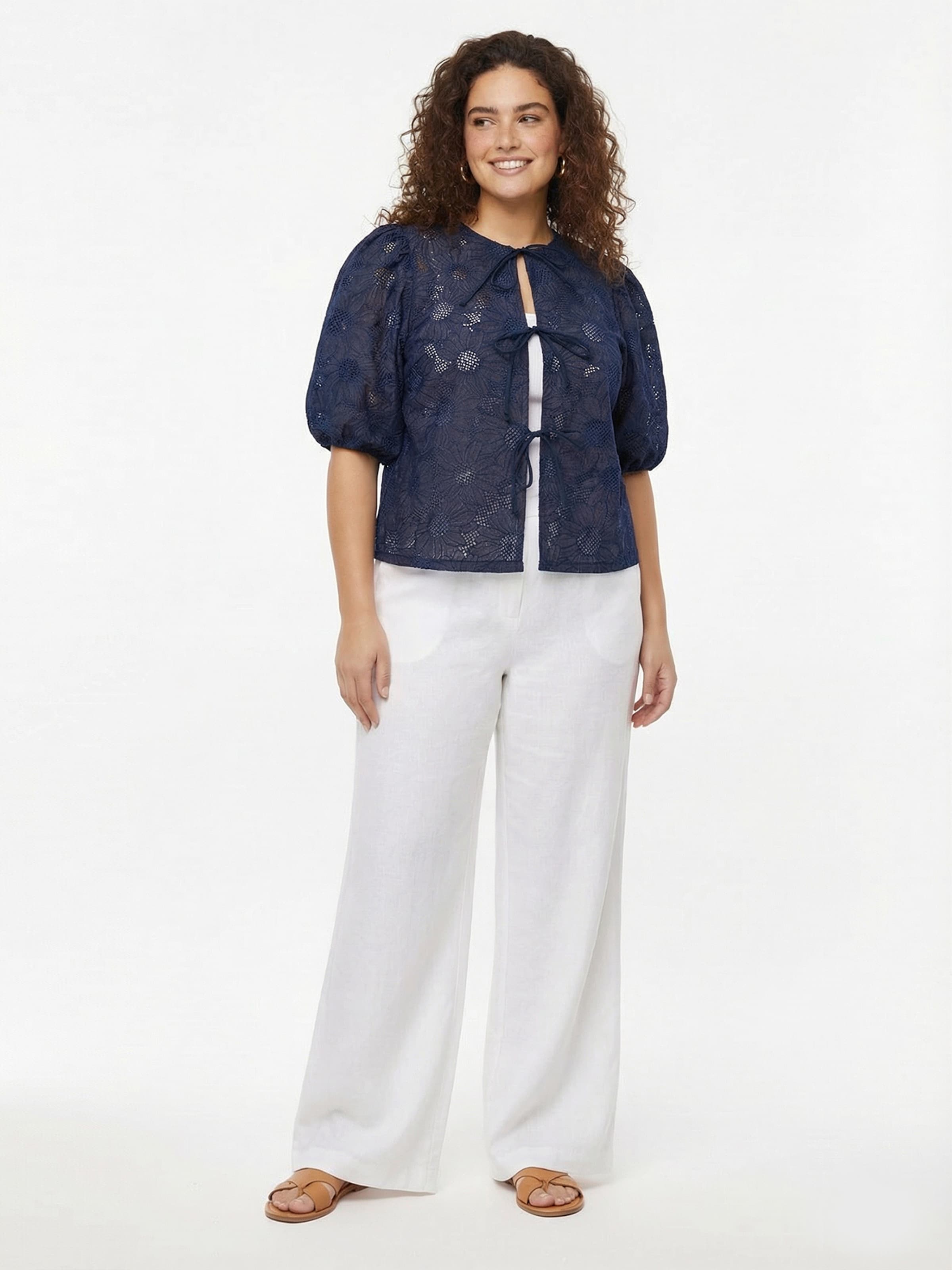 YOEK Gebreid vest in Lila
