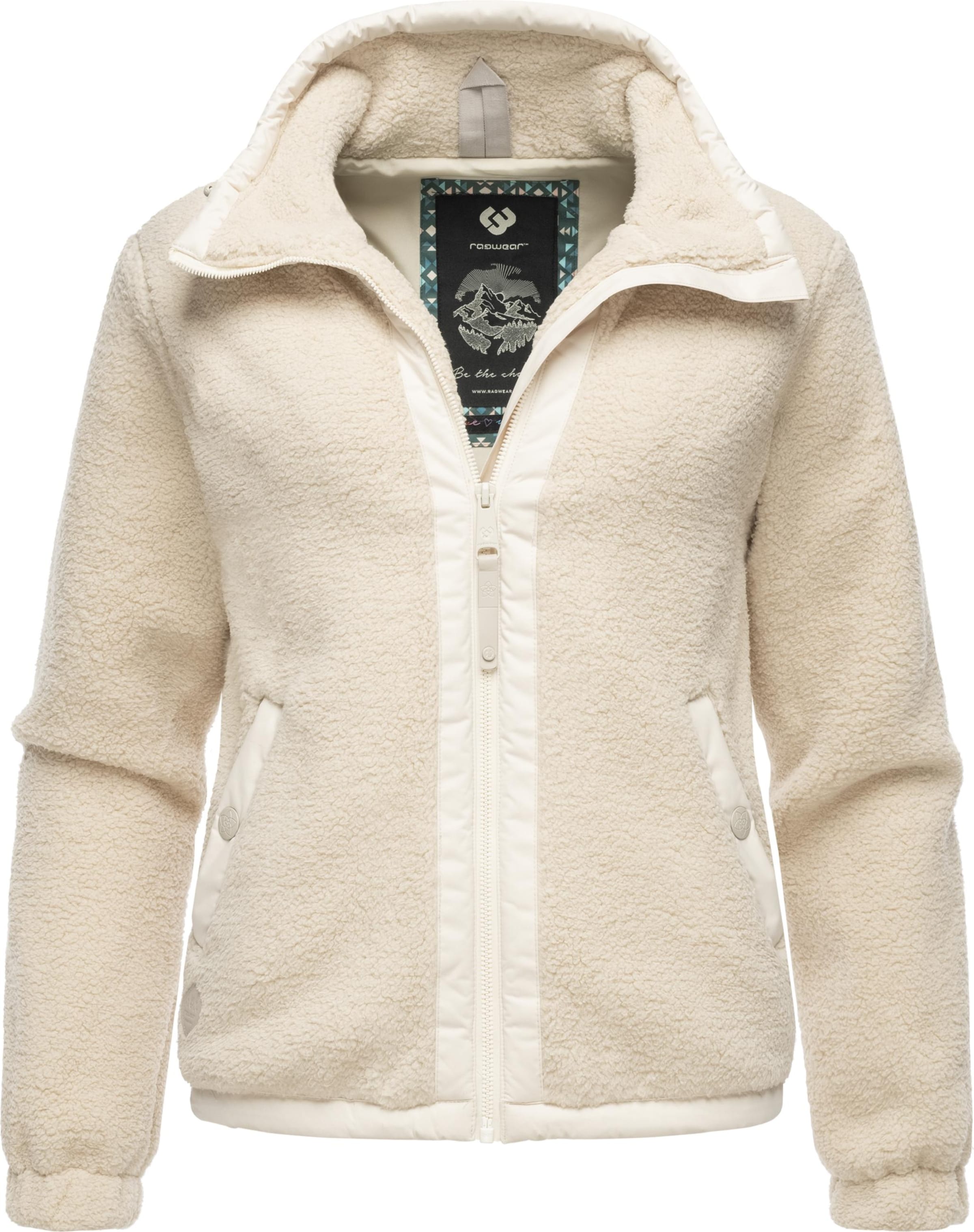 Ragwear Fleece jacket Nordicka in Beige ABOUT YOU
