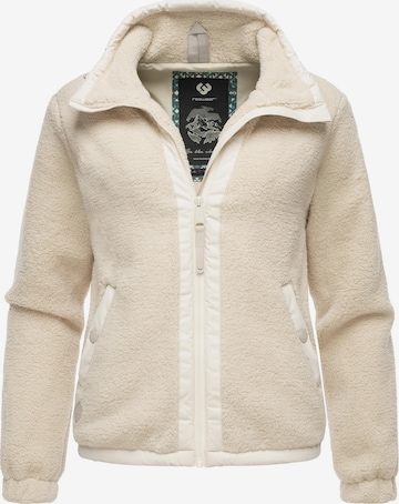 Ragwear Fleece Jacket 'Nordicka' in Beige: front