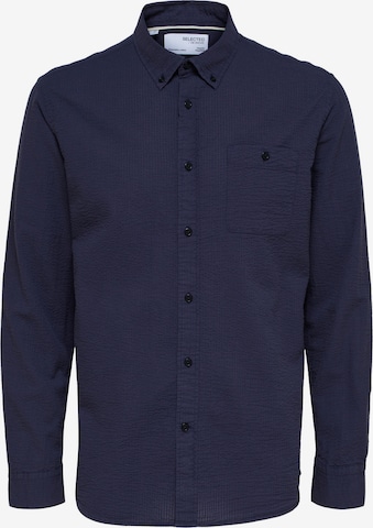 SELECTED HOMME - Ajuste regular Camisa 'Reil' en azul: frente