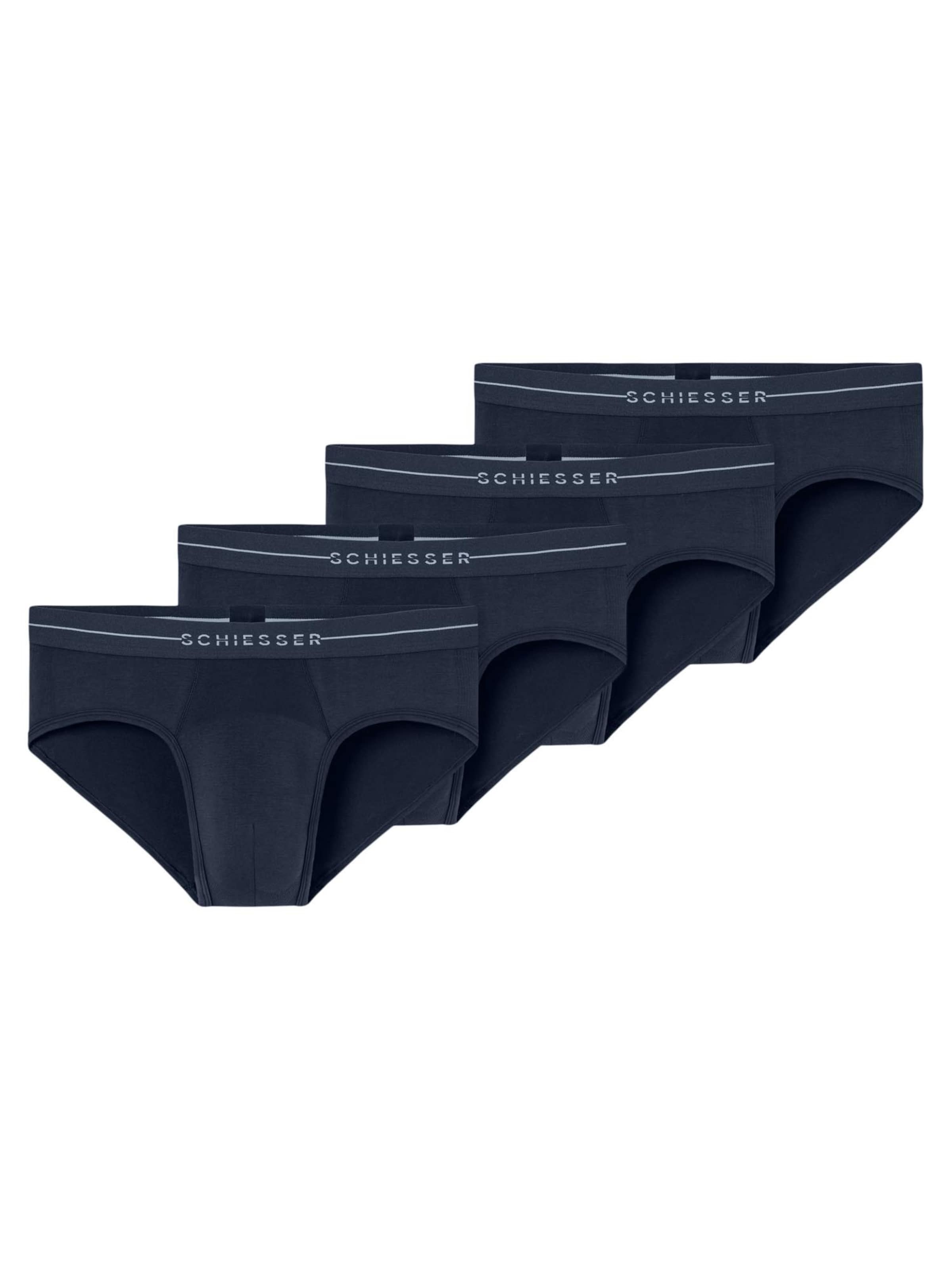 SCHIESSER Slip 'Cotton Flex' in Blue: front