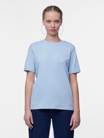 mėlyna PIECES Marškinėliai 'RIA': priekis