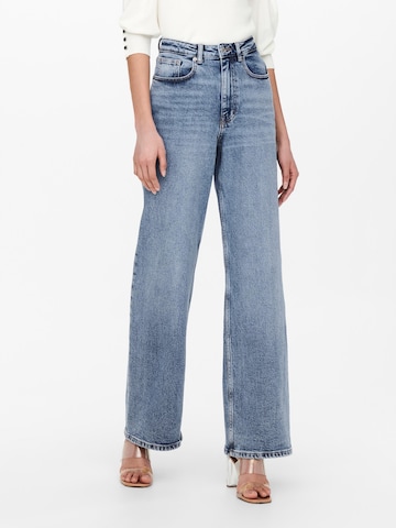 ONLY Wide leg Jeans 'Juicy' in Blauw: voorkant