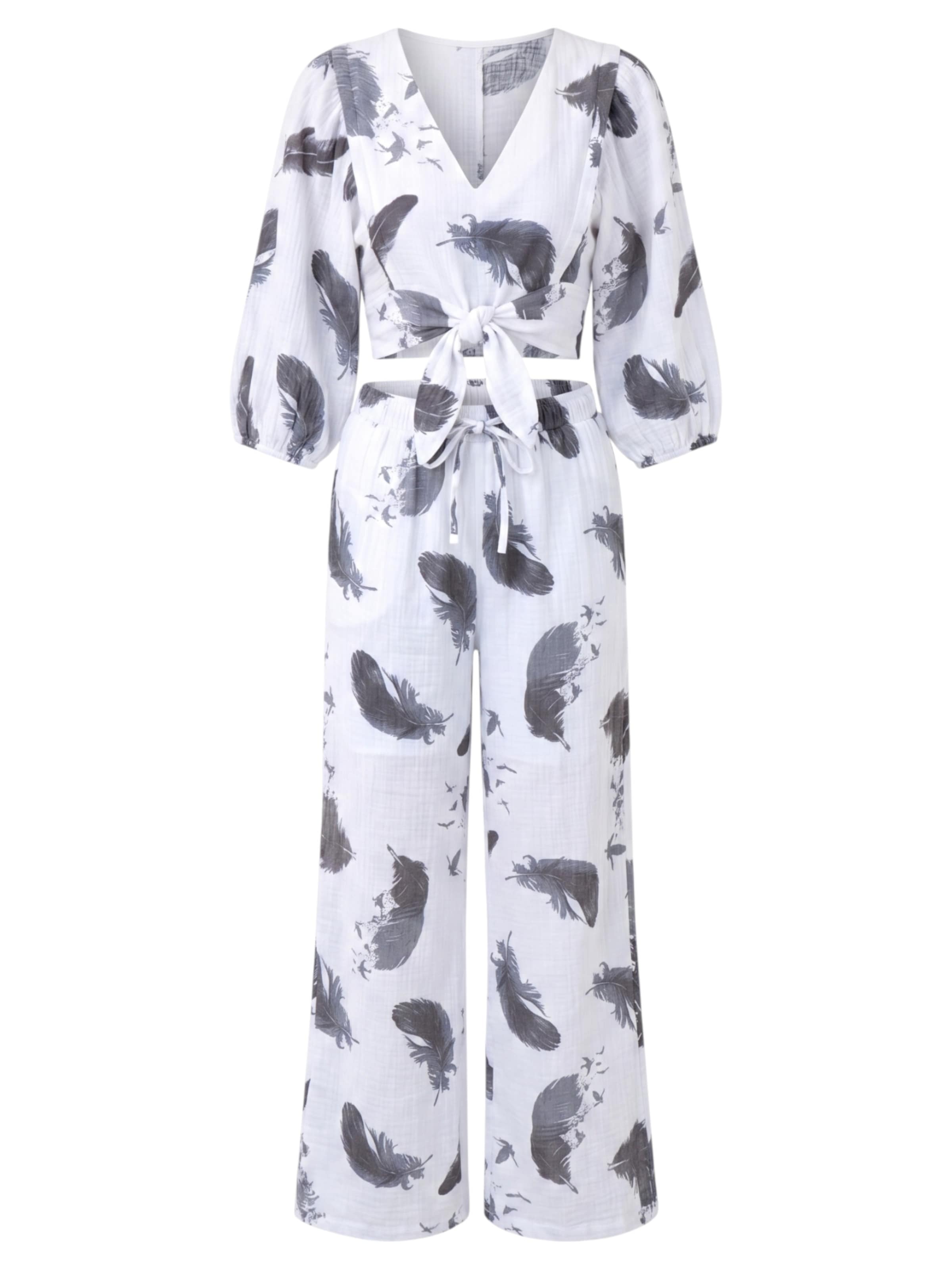 WENOR Loungewear 'FLOWSET' in Grey: front