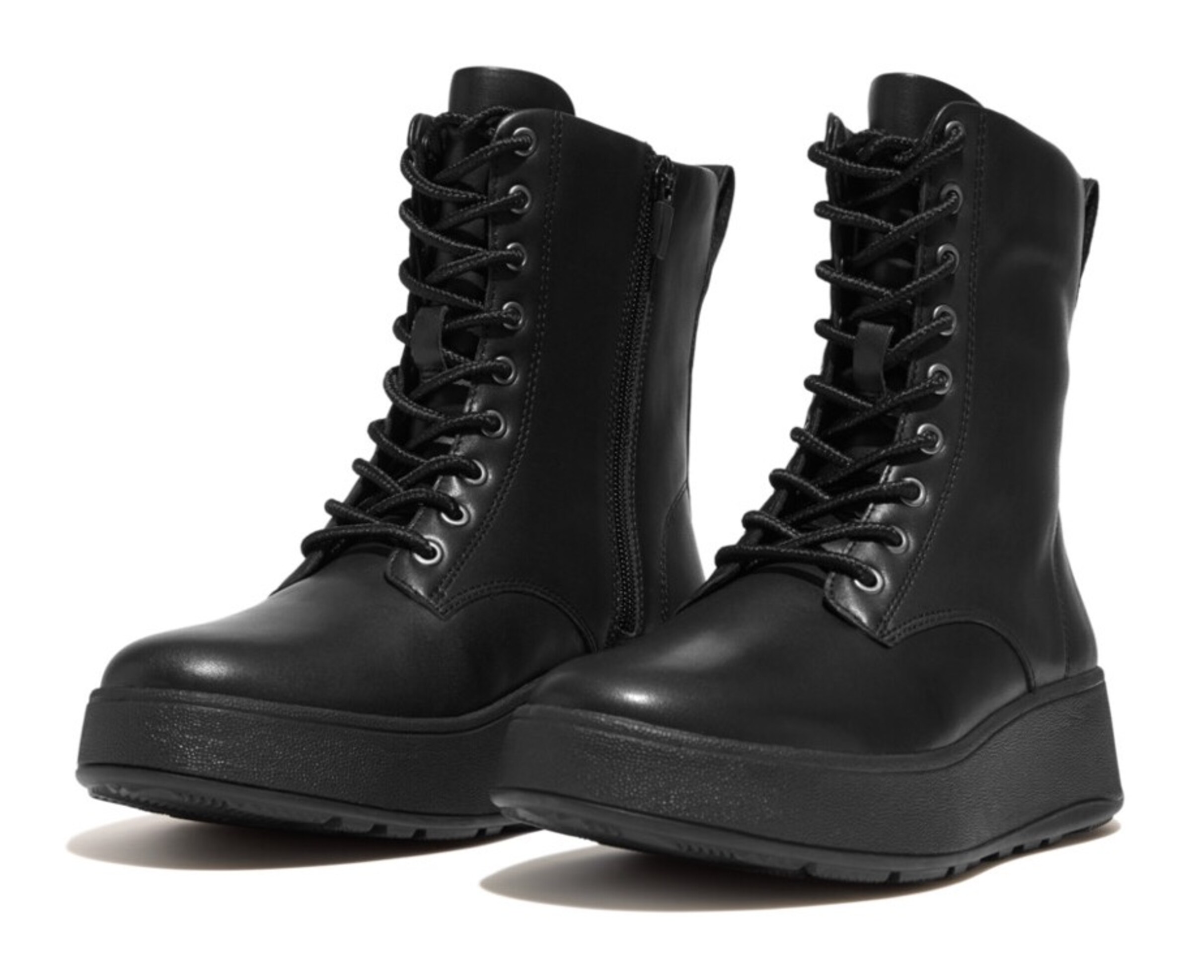 FitFlop Schnürstiefelette in Schwarz