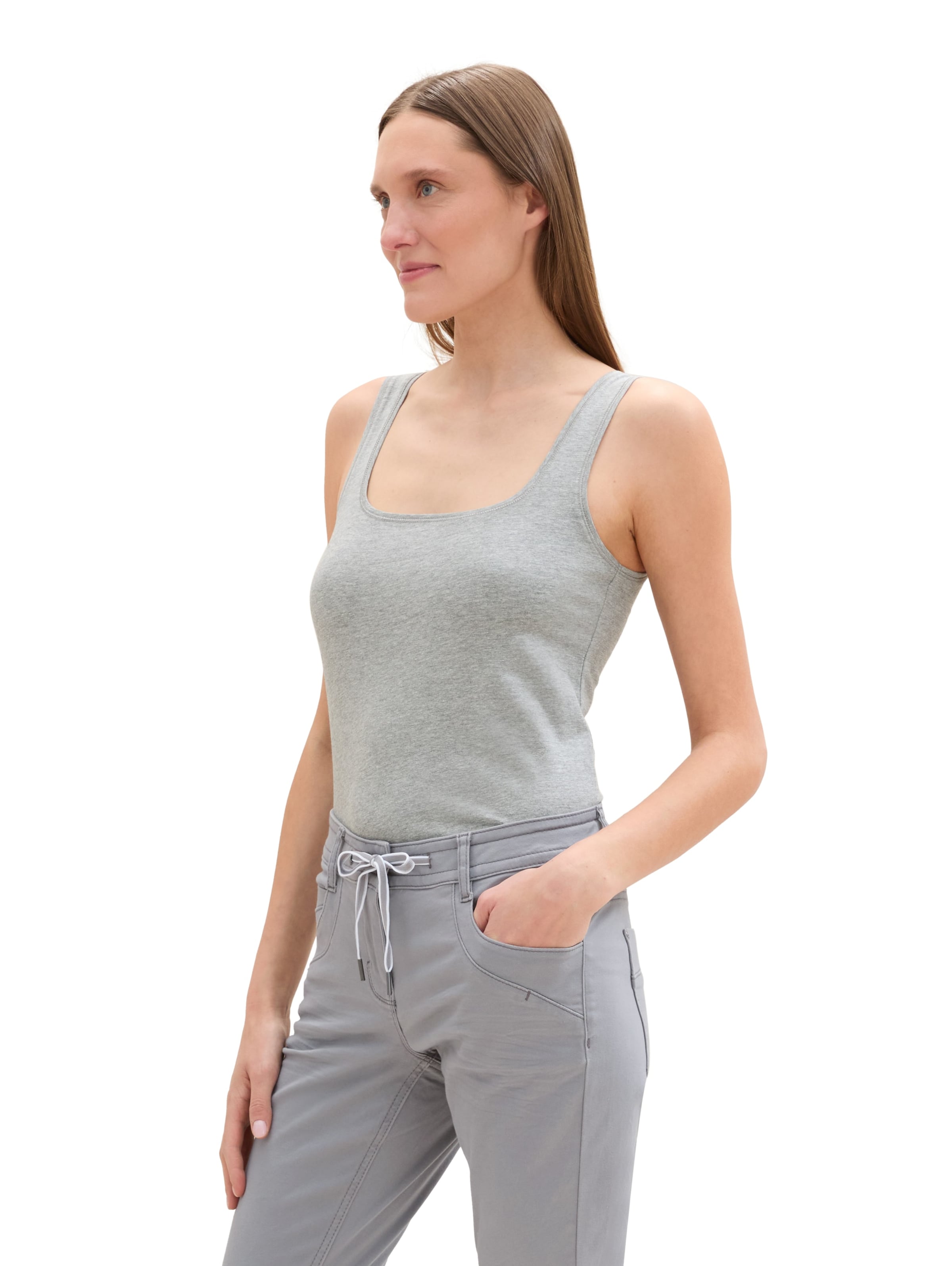 TOM TAILOR Top - Sivá