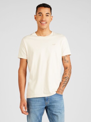 T-Shirt HOLLISTER en beige : devant