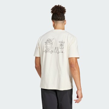 T-Shirt fonctionnel ADIDAS TERREX en blanc : devant
