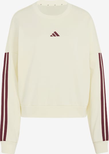 ADIDAS SPORTSWEAR Sportsweatshirt 'Essentials' in S in hellbeige / weinrot, Produktansicht