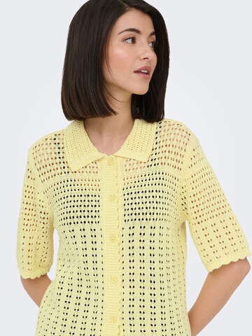 JDY Gebreid vest 'JDYRobin' in Geel