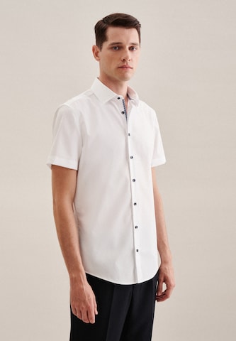 SEIDENSTICKER Regular fit Zakelijk overhemd in Wit: voorkant