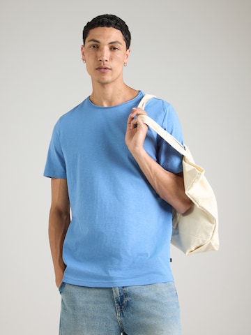 T-Shirt QS en bleu : devant