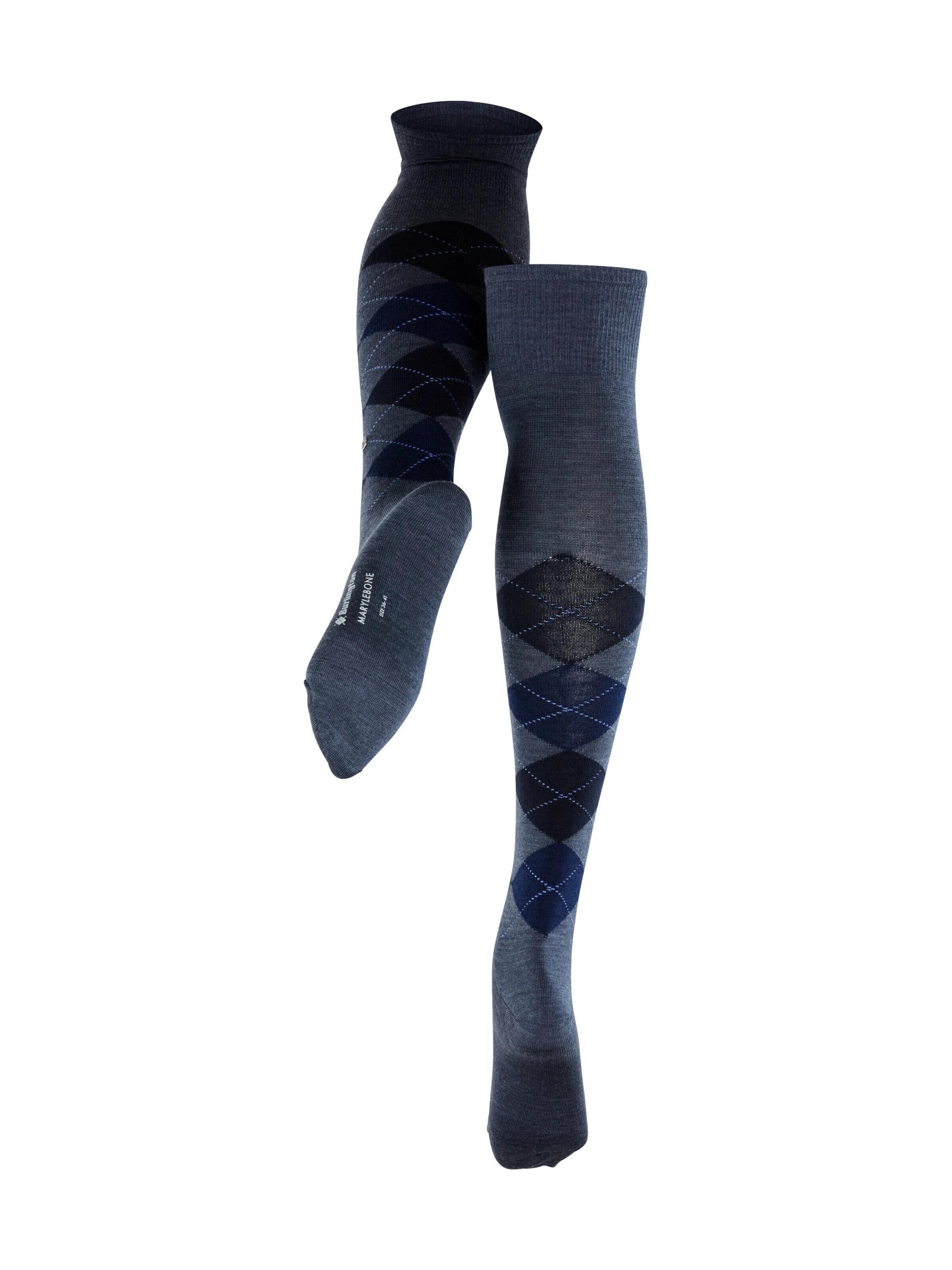BURLINGTON Overknee Strümpfe 'Marylebone'‌‌‌‌‌‌‌‌ in Blau