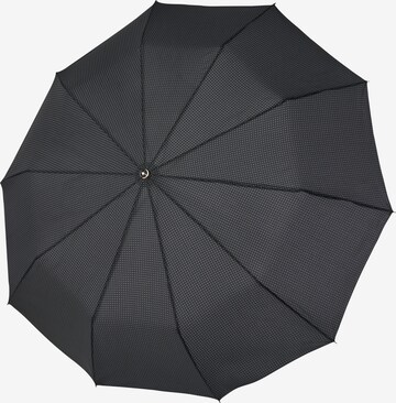 Doppler Regenschirm 'Fiber Magic' in Schwarz: Vorderseite