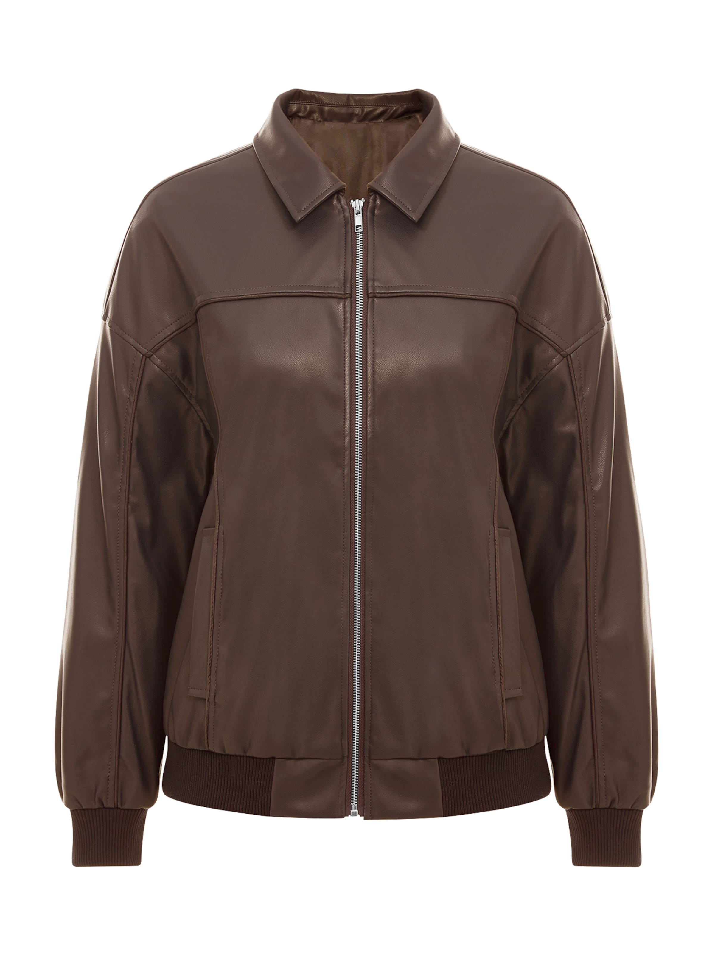 Imily Bela Přechodná bunda – hnědá: přední strana