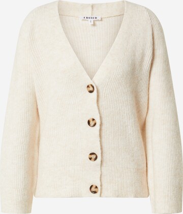 EDITED Knit Cardigan 'Tala' in Beige: front